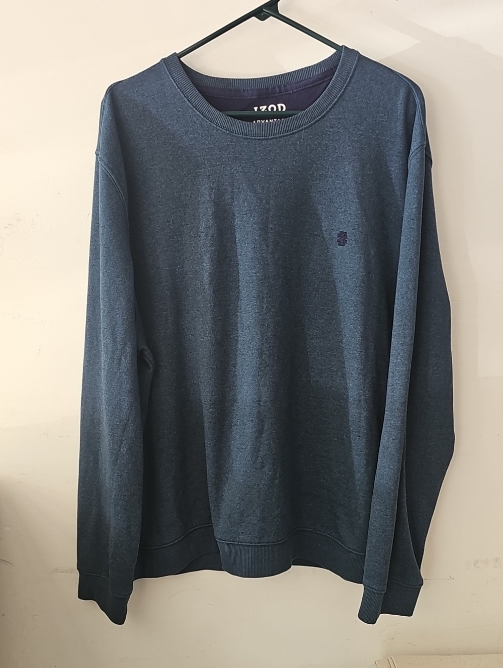IZOD Mens Heavier Weight Long Sleeve Top! Blue, Plus Sz XXl!!